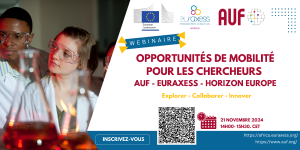 Webinaire&nbsp;: Opportunités de mobilités pour les chercheurs