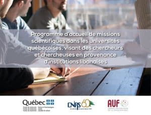 Collaboration en recherche scientifique Québec – Liban (missions scientifiques)&nbsp;: résultats de la 2nde cohorte