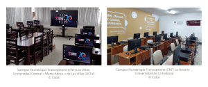 Deux nouveaux Campus Numériques Francophones (CNF) à Cuba