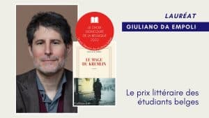 Giuliano da Empoli, lauréat du Choix Goncourt de la Belgique 2022