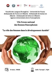 8 mars  – Forum des Femmes Francophones d’Albanie