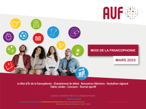 Mois de la francophonie 2023&nbsp;: la programmation de l’AUF au Moyen-Orient