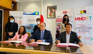 Une convention tripartite pour la création d’une université numérique à Madagascar