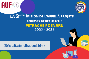 Programme des Bourses Doctorales Petrache Poenaru – résultats
