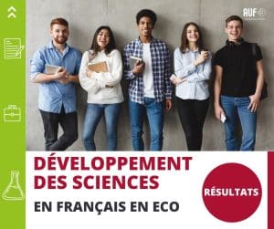 Développement des sciences en français en ECO – Résultats présélection